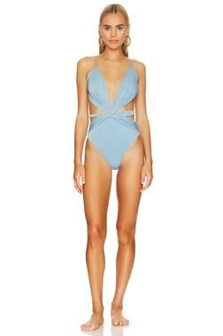 BAOBAB Mia One Piece Swim Bathing Suit Vacation Resort Beach Summer Pool S